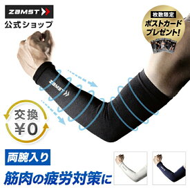 サイズ交換無料 アームスリーブ 両腕入り ザムスト 腕 肘 サポーター スポーツ バレーボール バレー ランニング 登山 ウォーキング マラソン 白 ホワイト 黒 ブラック ネイビー アームカバー メンズ レディース 男 女 zamst