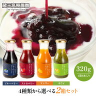 【4種から選べる12本セット】蔵王高原農園 フルーツソース320g 12本入り ブルーベリー マンゴー キウイフ…
