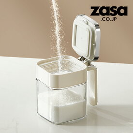 ZASA 調味料入れ 380ml スプーン付き スパイスボトル スプーン付き 塩入れ 容器 砂糖入れ ふりかけ 塩入れ容器 収納 調味料ストッカー スパイス入れ キッチン用品 調味料入れ 密閉 調味料ボトル 調味料入れ おしゃれ ジップロックコンテナ シュガーポット