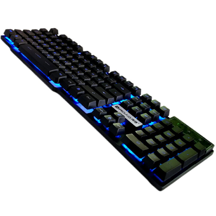 楽天市場 送料無料 戦神 Ikusagami メカニカル風キーボード 赤 紫 青 ３変色ledバックライト搭載 防滴仕様 英語キーボード ザウルスマーケット楽天市場店