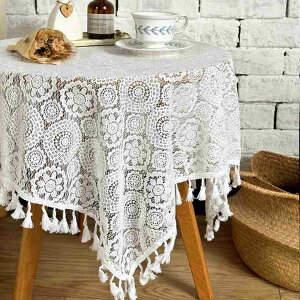 �J�t�F �p�[�e�B�[ �V�z�j�� 115x115cm �e�[�u���J�o�[ �z���C�g ������� �G���K���g �^�b�Z���G�b�W �ԕ� ���[�X �}���`�J�o�[