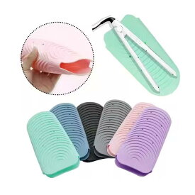 ヘアアイロン耐熱ポーチ 耐熱シリコンポーチ 耐熱温度230度 コテ ヘアアイロンマット カバー 滑り止め シリコン製 ヘアアイロン収納ケース 耐熱 柔らかい 収納便利 火傷や焦げ防止 ヘアアイロンポーチ ヘアアイロン ポーチ 持ち運び 耐熱 トラベルポーチ