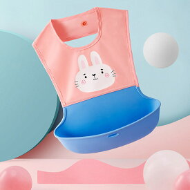 お食事エプロン シリコン 保育園 ポケット付き 防水 スナップボタン シリコンビブ ベビー用エプロン 赤ちゃんエプロン 離乳食エプロン 入園準備 スタイ 男の子 女の子 ベビービョルン ベビースタイ かわいい 出産祝い