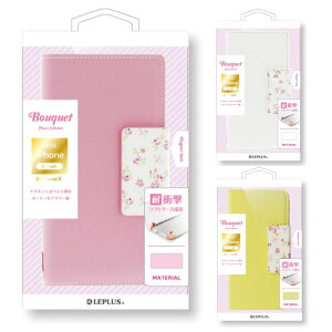 �y2�Z�b�g�z iPhone XS/X �Ή� �t�����[���u�b�N�P�[�X�uBouquet�v LP-IPSRLFL