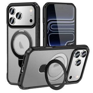 iPhone17ProMax �P�[�X �J�o�[ �w�ʃ^�C�v �����O�X�^���h �P�[�X �J�o�[ �}�O�Z�[�t�Ή� ���C�����X�[�d�Ή� �ԍڃz���_�[�Ή� �X�}�z�����O �c�u�� ���u�� �V���v�� ������� ring-case-17pm-