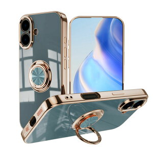 iPhone 16 �P�[�X �����O�t�� �w�ʃP�[�X iPhone 16Plus 16Pro 16ProMax �Ή� ���^���b�N ���b�L �X�^���h�@�\ �����O�t�� �X�}�z�����O �V���v�� ������� ���킢�� �����݃J���[ �p�X�e���J���[ �A�C
