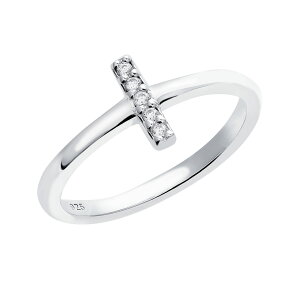 【最大3千円OFFクーポン お買い物マラソン】ピンキーリング 3号 5号 7号 9号 11号 レディース シルバー925 シルバー イエローゴールド バーデザイン I字デザイン sv925 ジルコニア リング 指輪 LARA