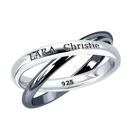 リング 指輪 メンズ　LARA Christie (ララクリスティー)ロンド リング[ BLACK Label ] シルバー Silver 男性 誕生日プレゼント