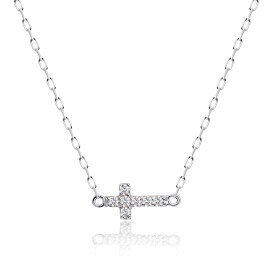 ララクリスティー ネックレス レディース 2way 天然ダイヤモンド 0.05ct PT900 K18 ゴールド パヴェクロス ネックレス lp71-0024 LARA Christie