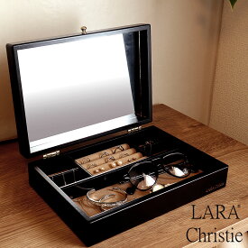 【お買い物マラソン|最大10％オフ◆クーポン有】ジュエリー ボックス 木製 アクセサリー ボックス 宝石箱 収納 1段 大容量 ネックレス リング ピアス 誕生日 プレゼント ララクリスティー