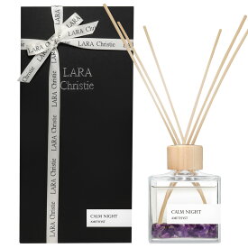 【P10倍＋限定クーポン｜お買い物マラソン開催中】リードディフューザー Selene CALM NIGHT 150mL 本体 ルームフレグランス 芳香剤 室内用 天然石 ララクリスティー