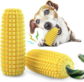 犬 おもちゃ 頑丈 犬噛むおもちゃ 音が出る 犬のおもちゃ トウモロコシ 犬知育玩具 犬用の歯ブラシ 歯清潔 口臭予防 訓練玩具 耐久性 ス