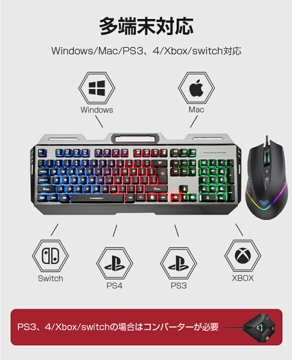楽天市場 ゲーミングキーボード キーボード ゲームに最適 メカニカル触感 1680万色バックライト 25キーロールオーバー 人間工学設計 防水 ゲーム用 仕事用 104キー 薄型 Windows Mac対応 合金フレーム 簡単掃除 有線 テンキー付き 打ちやすい プレゼント ギフト 息子
