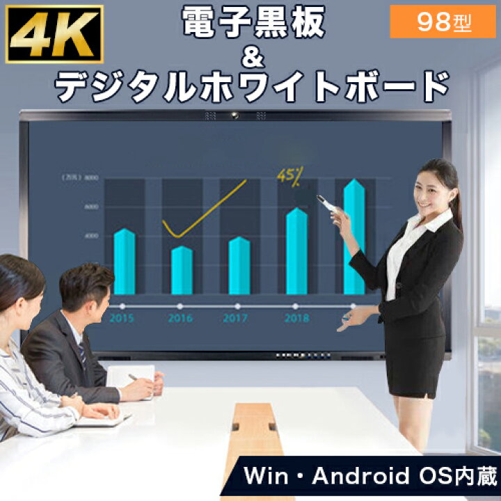 楽天市場】電子黒板 ホワイトボード スタンド付 手書き 大型 