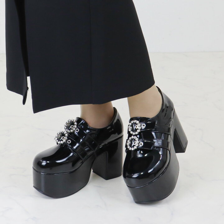 楽天市場】ローファー ブーティー パンプス レディース 厚底 10cm 