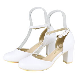 パンプス ストラップ 結婚式 痛くない 黒 脱げない ハイヒール 7cmヒール ラウンドトゥ レディース シルバー グリッター キラキラ 太ヒール フォーマル 22-25cm No.1172 リバティードール