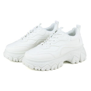 スニーカー レディース 厚底 白 ダッドスニーカー ボリュームスニーカー 黒 ローカット 6cmヒール 歩きやすい クッション インソール かわいい 韓国 おしゃれ 身長アップ 紐 ホワイト ブラッ