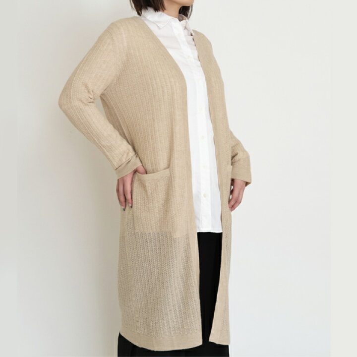 楽天市場】カシミヤ 100% ロングカーディガン Vネック セーター ニット 