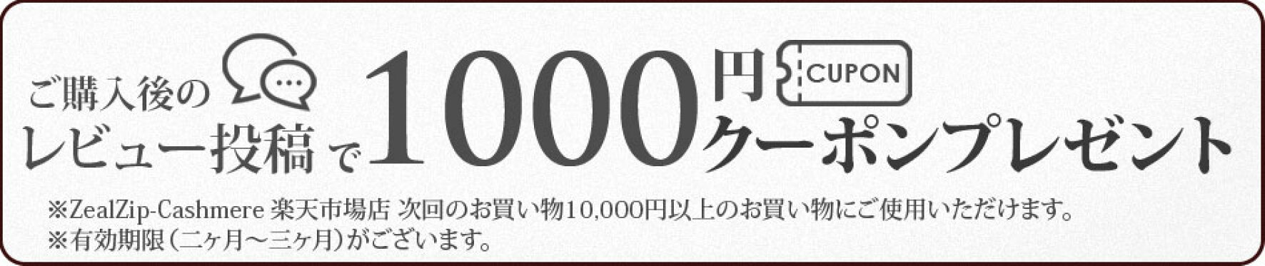 レビュー投稿で10％OFF