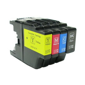 ブラザー broter LC12-4PK LC17-4PK 互換インク 4色セット LC12BK LC12C LC12M LC12Y LC17BK LC17C LC17M LC17Y 対応 黒は顔料