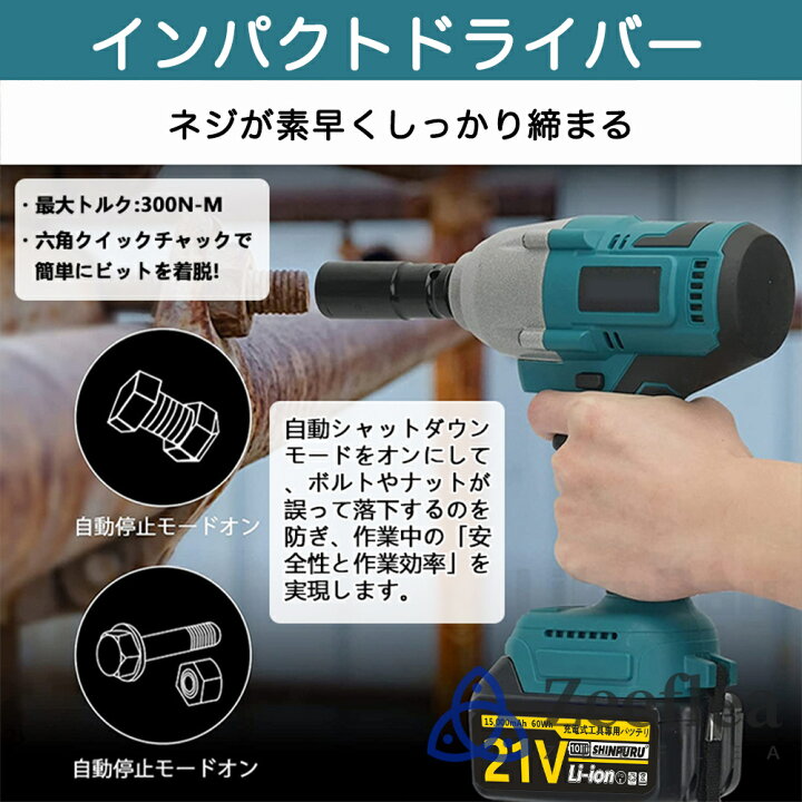 楽天市場】マルチツールセット 充電式 ブラシレスモーター搭載 