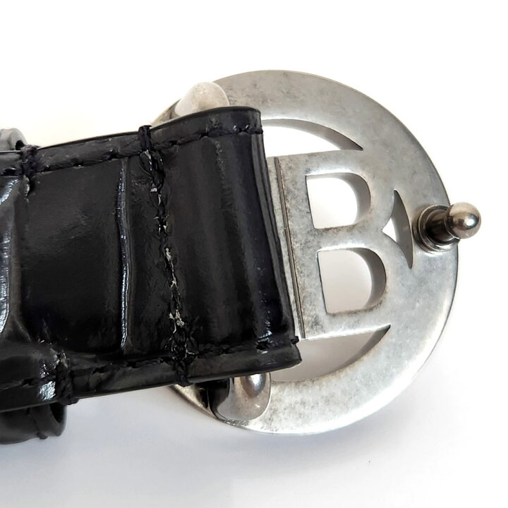 楽天市場】バレンシアガ BALENCIAGA ベルト 620328 ブラック シルバー  