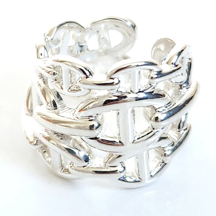 楽天市場】エルメス HERMES シェーヌダンクル アンシェネ GM リング  