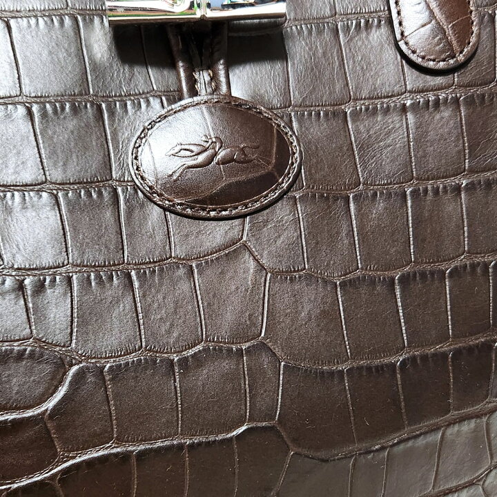 楽天市場】ロンシャン LONGCHAMP ロゾ トートバッグ ー ダークブラウン 