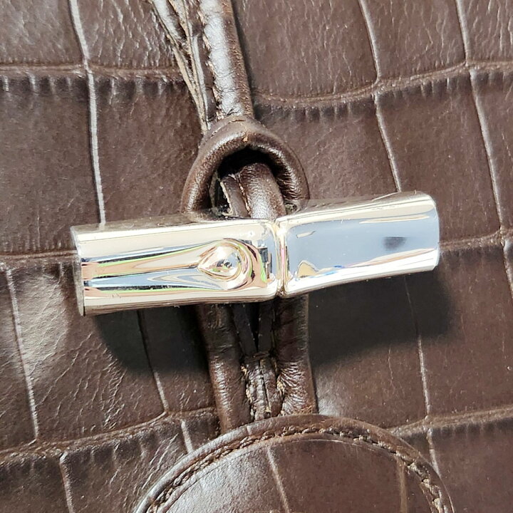 楽天市場】ロンシャン LONGCHAMP ロゾ トートバッグ ー ダークブラウン 