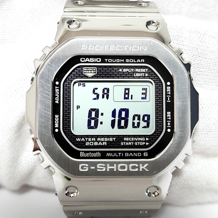 楽天市場】カシオ CASIO Gショック GMW-B5000 シルバー ステンレス 