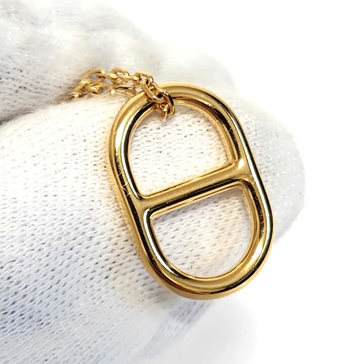 楽天市場】エルメス HERMES シェーヌダンクル オーマイヨン ネックレス  