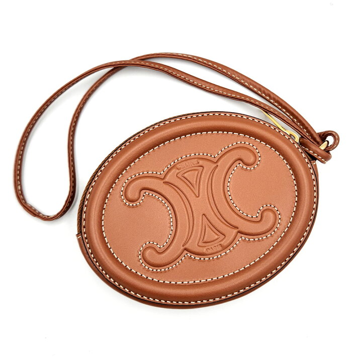 楽天市場】セリーヌ CELINE トリオンフ キュイル コインケース タン  