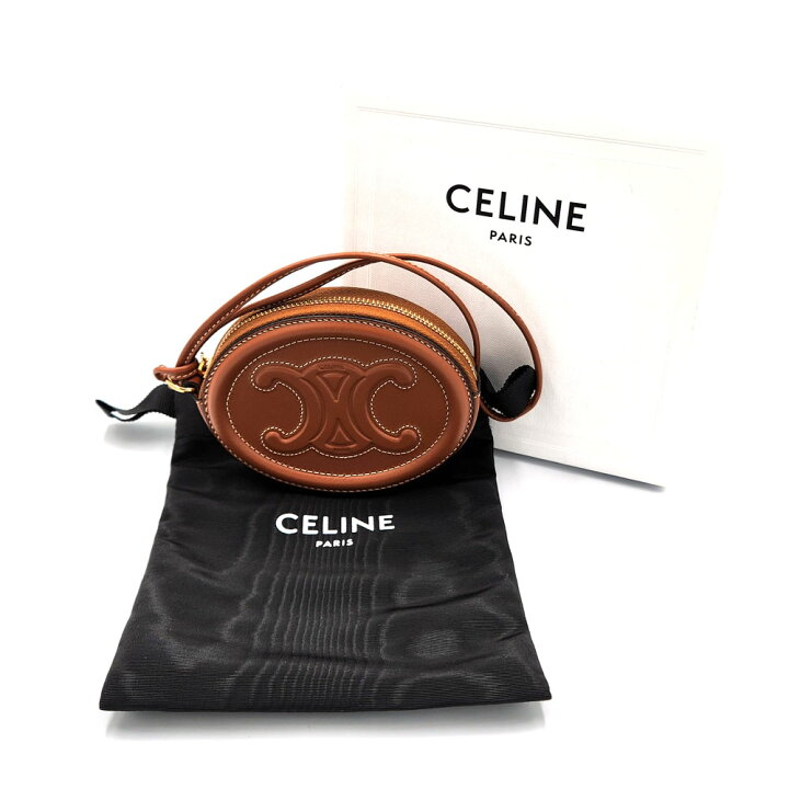 楽天市場】セリーヌ CELINE トリオンフ キュイル コインケース タン  