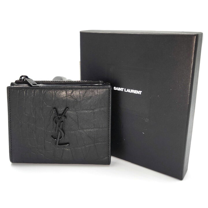 楽天市場】サンローラン SAINT LAURENT 二つ折り コンパクトウォレット  