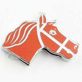 エルメス HERMES ガドリージュ ツイリーリング シルバー オレンジ メタル 中古SAランク アクセサリー スカーフリング スカーフ留め 馬