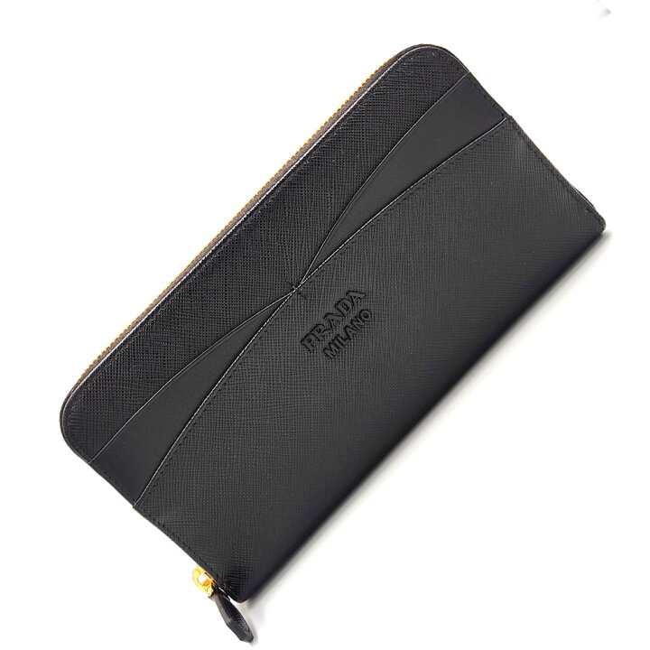 楽天市場】プラダ PRADA ラウンドファスナー長財布 1ML506 ブラック 