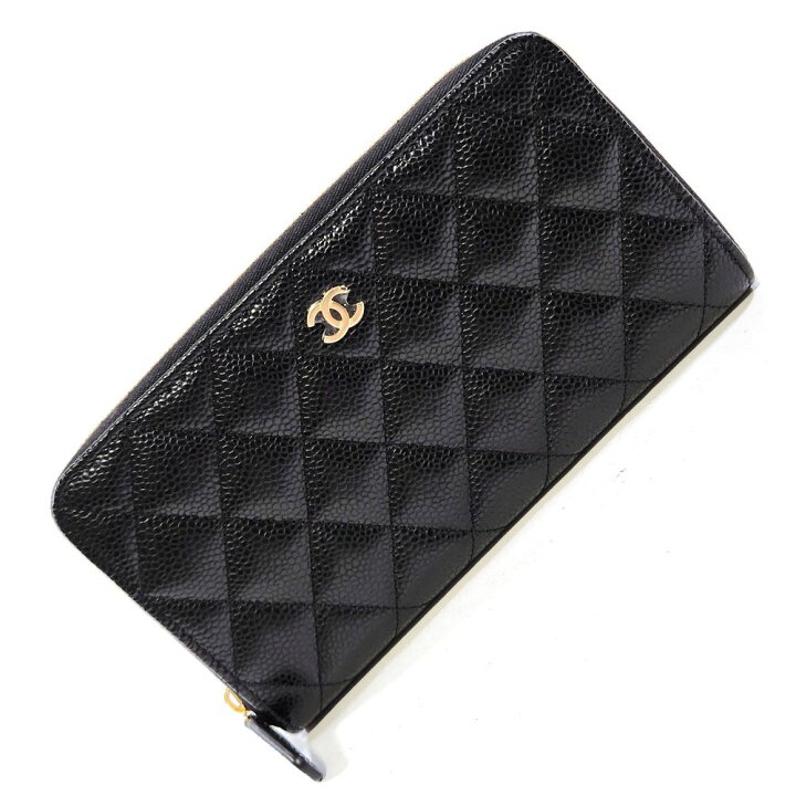 楽天市場】シャネルCHANEL クラシック ロング ジップウォレット 黒 