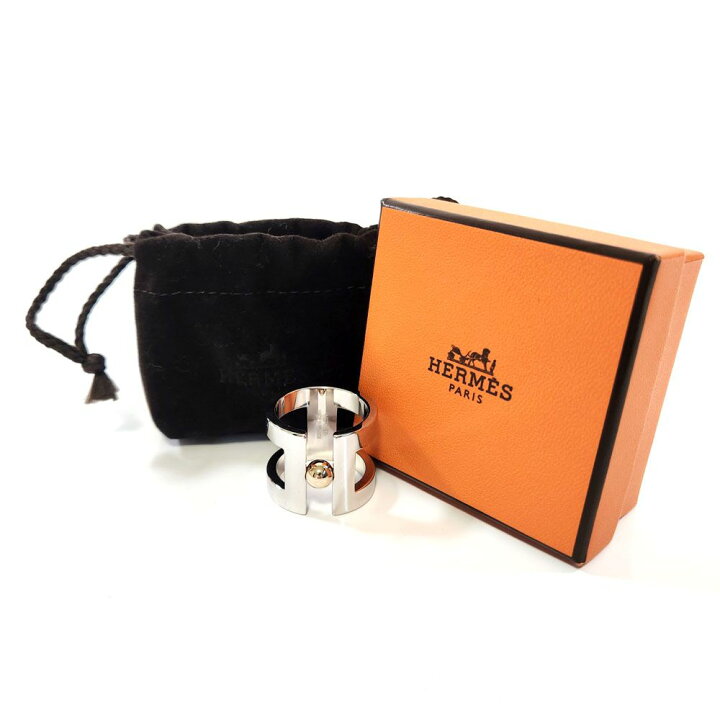 楽天市場】エルメス HERMES Hペルル スカーフリング レディース  
