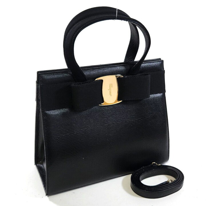 楽天市場】フェラガモ Salvatore Ferragamo ヴァラ 2WAYハンドバッグ  