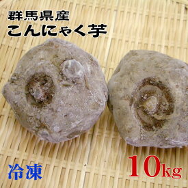 【群馬県産】★生芋こんにゃく手作り用こんにゃくいも★こんにゃく芋10kg[冷凍]【冷凍便】