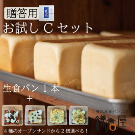 【お中元にいかがでしょうか】★TVで紹介された「しっとりもちもち」高級食パン★【北海道産バター100％使用】【贈答用選べるお試しセットC】【送料無料】パン 贅沢 福岡 美味しい 生食パン 食パン お土産 ギフト 手作り 評判 人気 焼き立て オープンサンド お中元　御中元