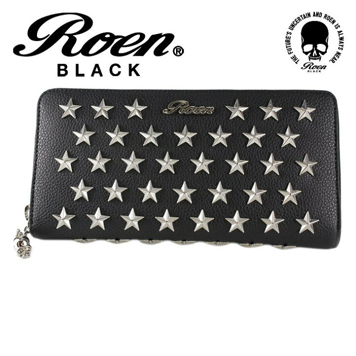 楽天市場】Roen ロエン 財布 ウォレット 長財布 ラウンドジップ スター 