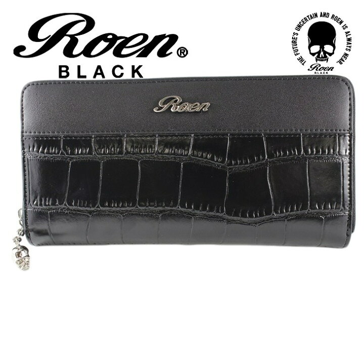 楽天市場】Roen ロエン 財布 ウォレット 長財布 ラウンドジップ クロコ 