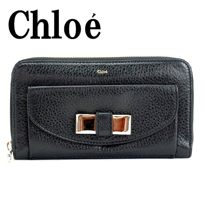 楽天市場】クロエ 財布 CHLOE 長財布 リボン LILY リリー ラウンド  