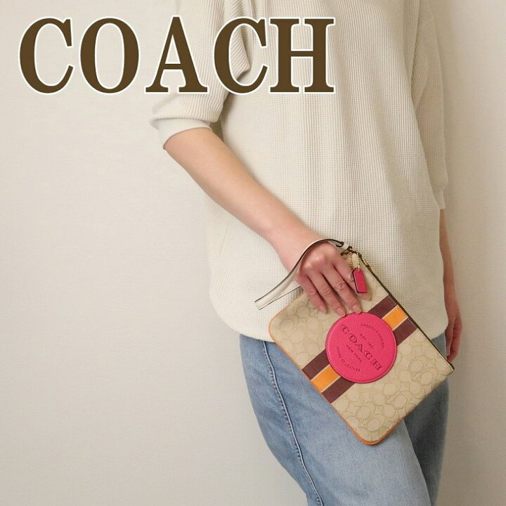 楽天市場】コーチ COACH ポーチ レディース クラッチバッグ ストライプ 