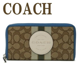 コーチ COACH 財布 レディース 長財布 ラウンドファスナー ストライプ 3473SVR1V ブランド 人気