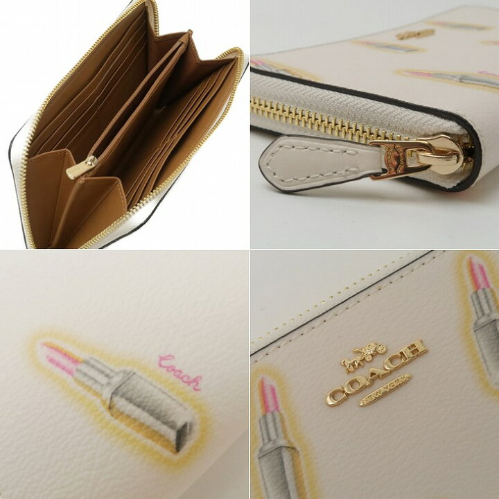 楽天市場】コーチ COACH 財布 長財布 レディース リップスティック 