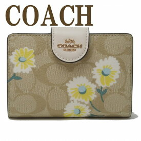 コーチ COACH 財布 レディース 二つ折り財布 花 C3375IMOTV ブランド 人気