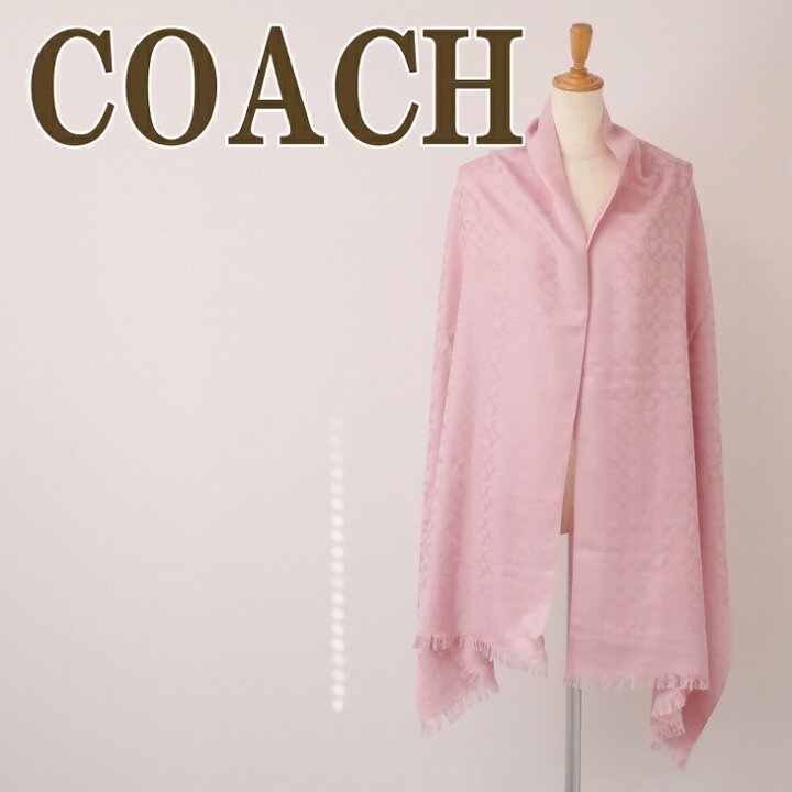 楽天市場】コーチ COACH ストール レディース スカーフ ピンク シルク 