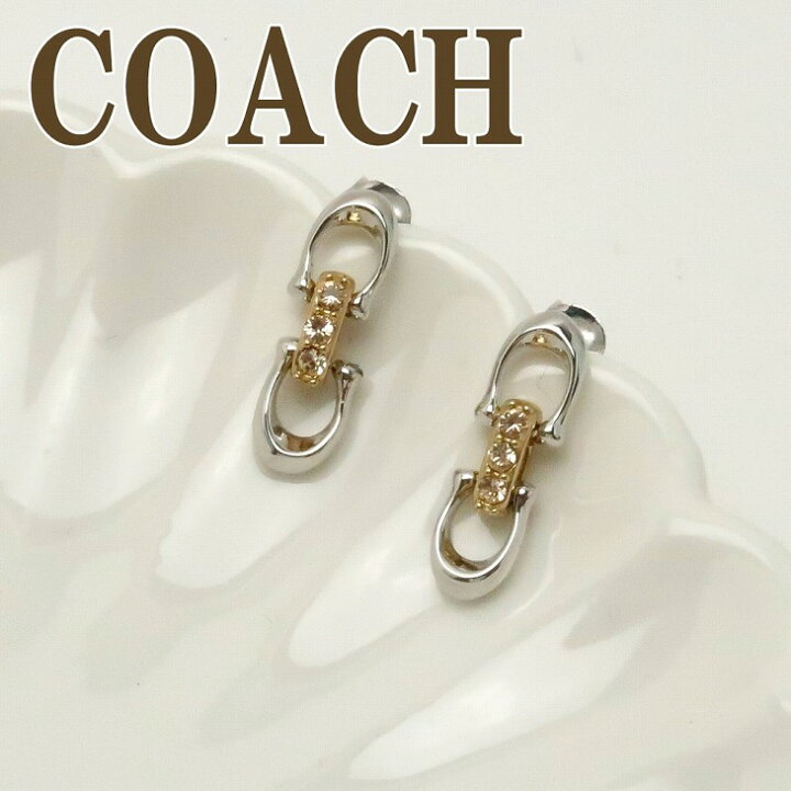 楽天市場】コーチ COACH ピアス ラインストーン Cロゴ 揺れる 5994LJ9 